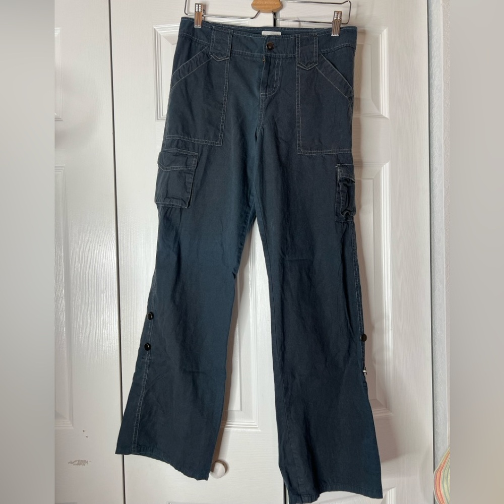 Sweet Lily Size 4 Women's Dark Blue Cargo Jeans